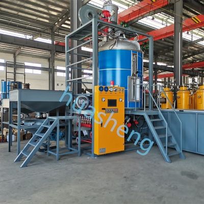 EPS Batch Pre-Expander Machine Peso bruto 2500.000kg Ingenieros para el servicio en el extranjero