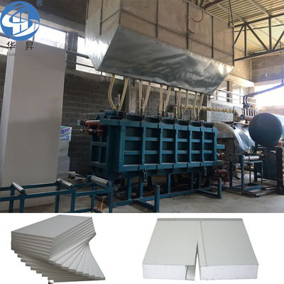 Máquina de placa de espuma de poliestireno controlada por Omron PLC para la fabricación de bloques de espuma de EPS